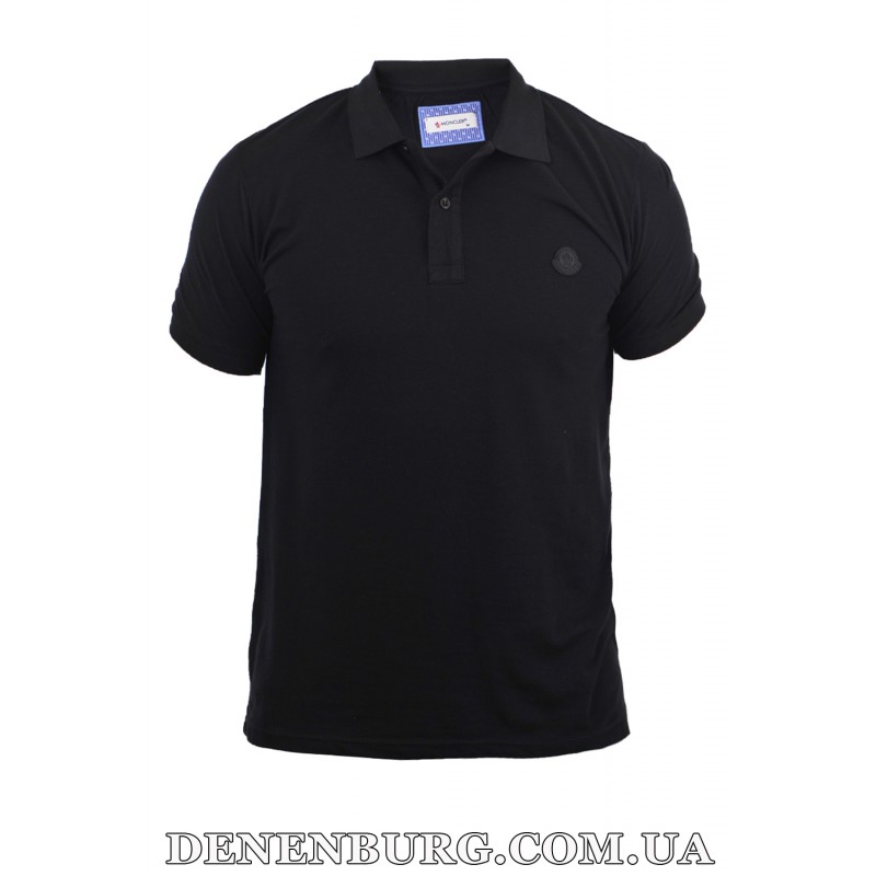 Футболка-поло чоловіча MONCLER 23-1860 чорна